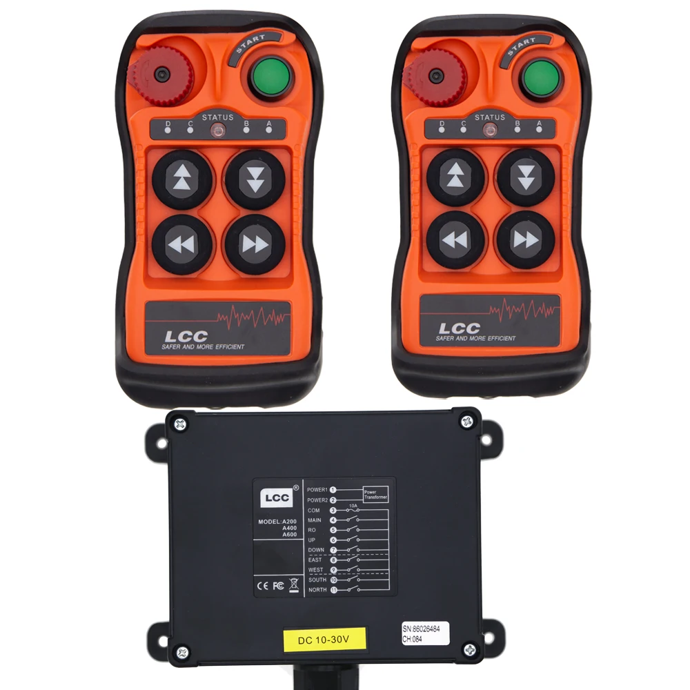 QA400 LCC 4 Buttons Industrial Wireless Radio Crane Remote Control switches winches Hoist track Crane Controller