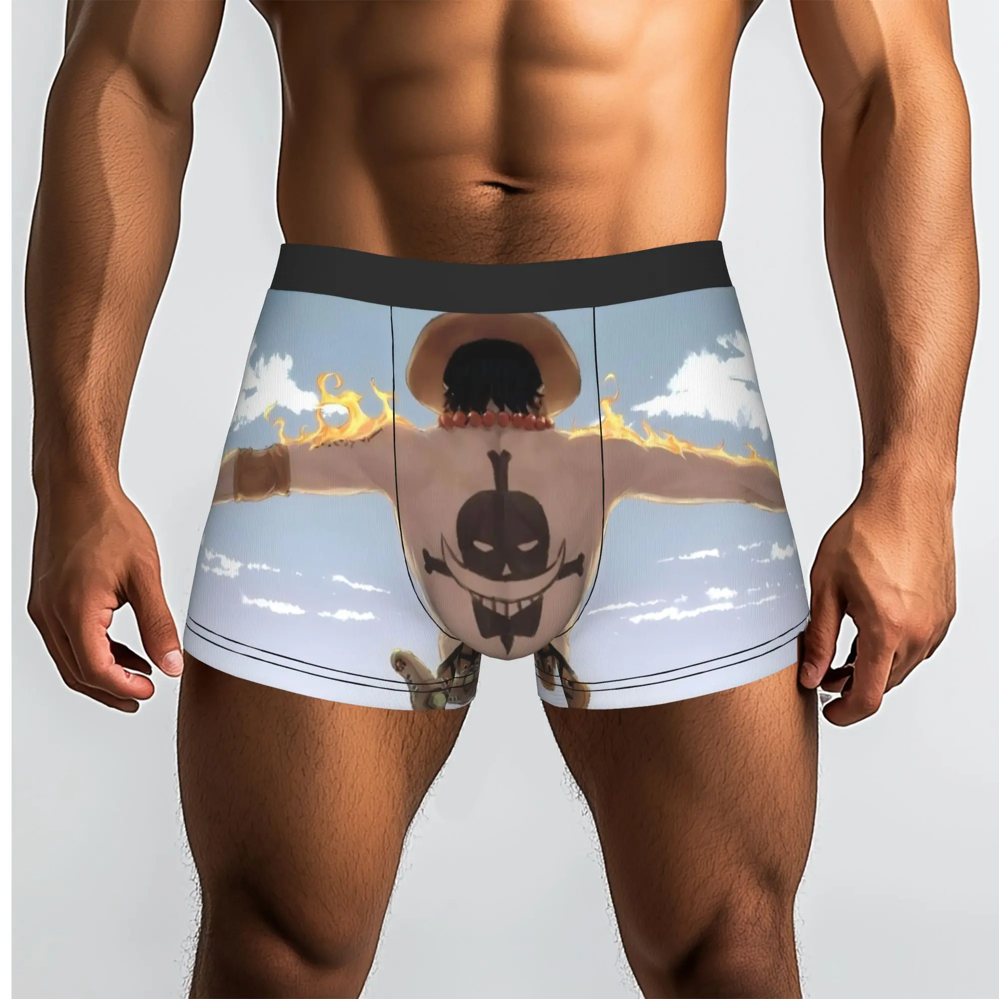 

ACE ace One Piece Underpants Breathbale Panties Male Underwear Ventilate Shorts Boxer Briefs