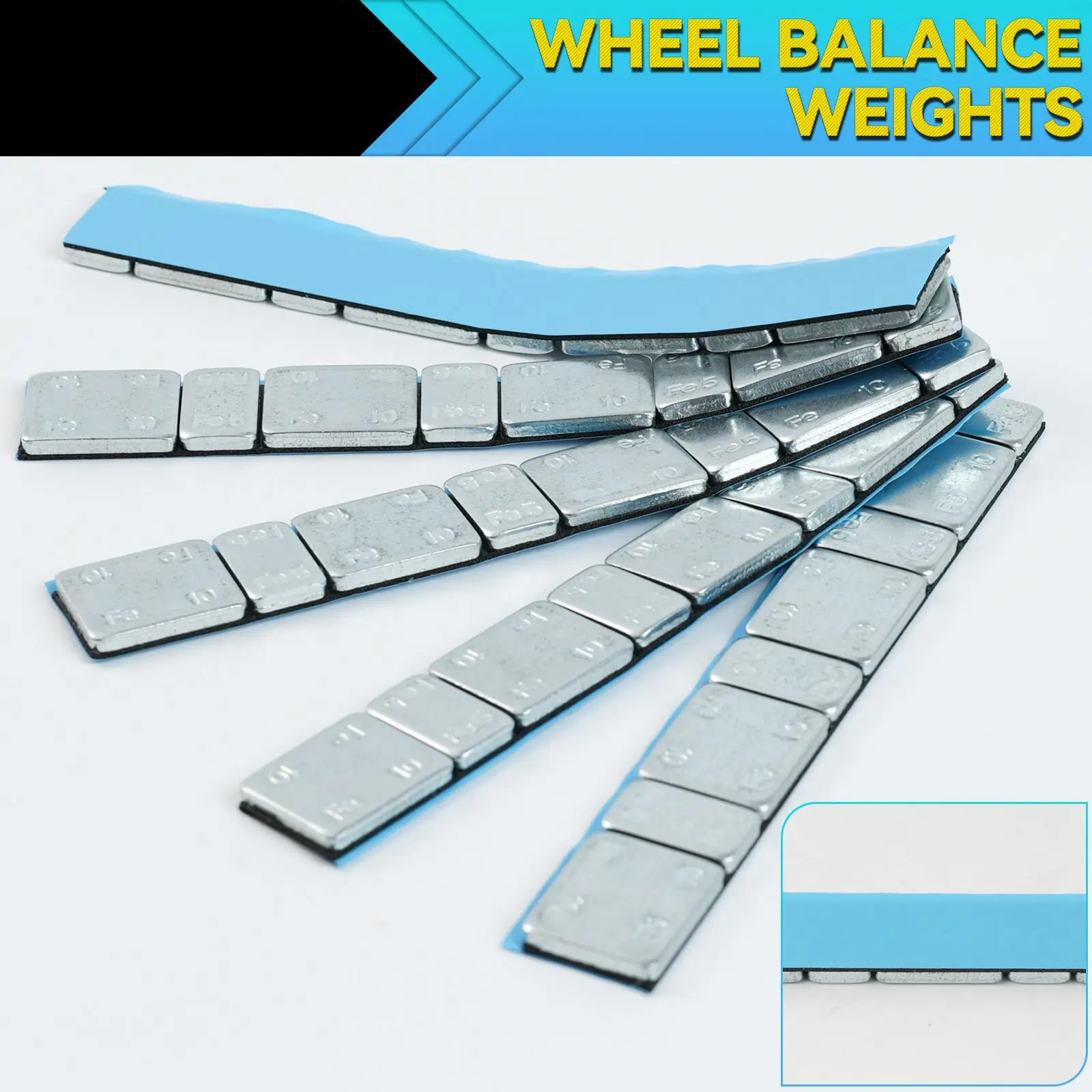 Tire Adhesive Balancer Iron 300g 40Pcs/lot Wheel Balance Weight Universal For Car Motorcycle Bike Auto Tyre Hub Block 5g/10g