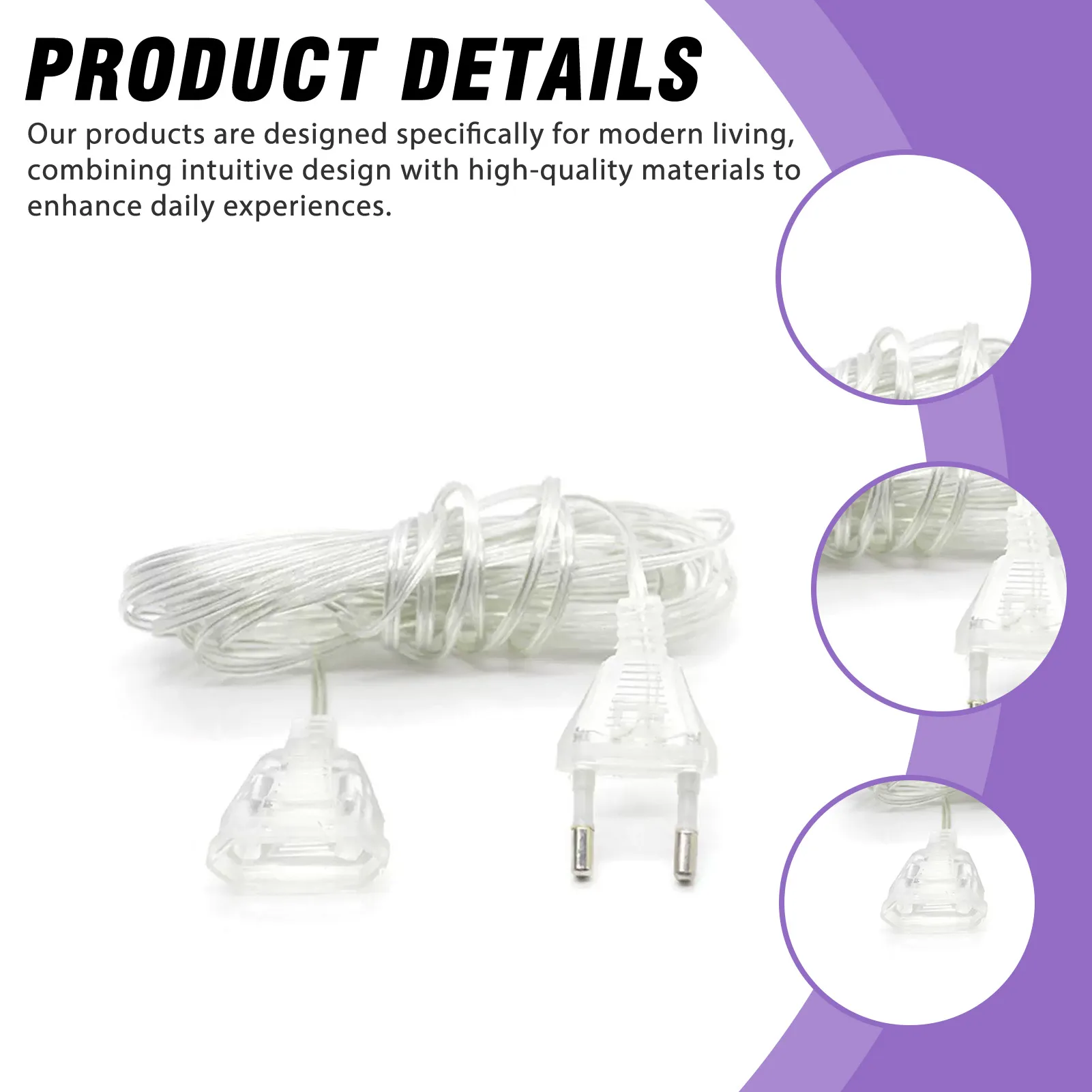 5 متر الاتحاد الأوروبي القياسية مصباح سلسلة تمديد كابل تمديد مصباح ليد سلسلة تمديد التوصيل عيد الميلاد السنة الجديدة إكسسوارات مضيئة للزينة