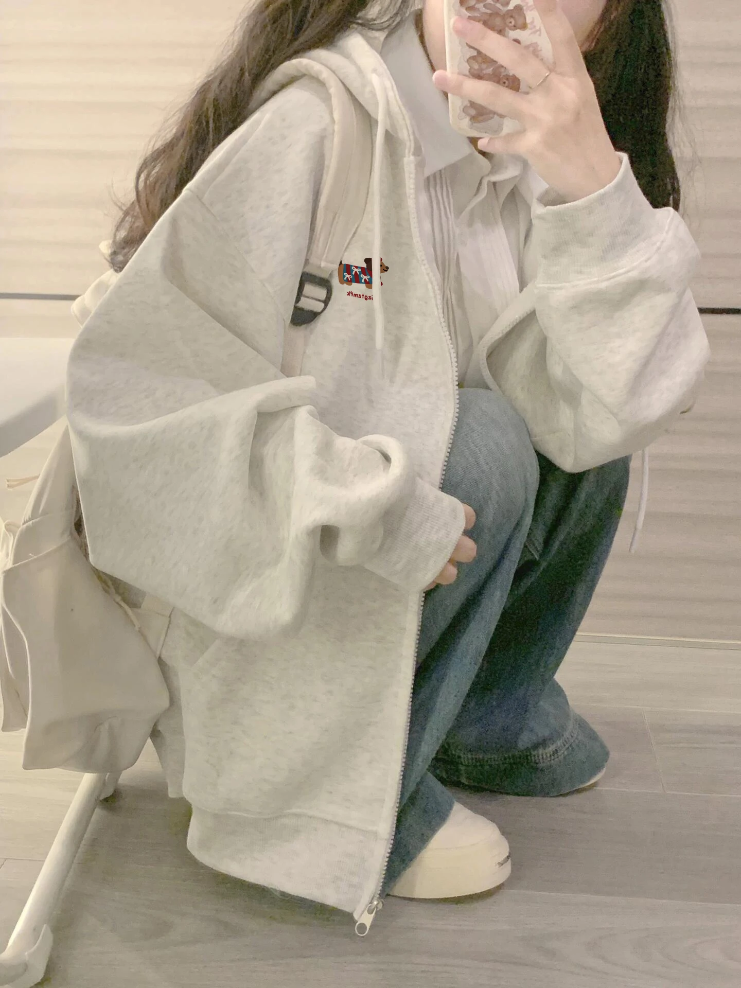 

ex Свободная толстовка с капюшоном на молнии Outlet Store Collaboration Sle Youthful (3) Long Sve Повседневная одежда