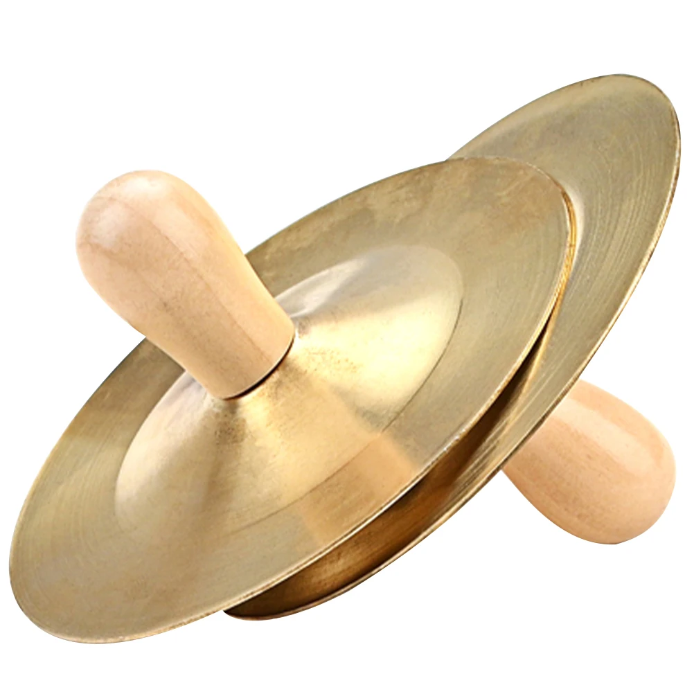 Platillos de práctica de timbre de cuerno, Mini accesorios de danza del vientre para dedo, instrumento Musical dorado para niños