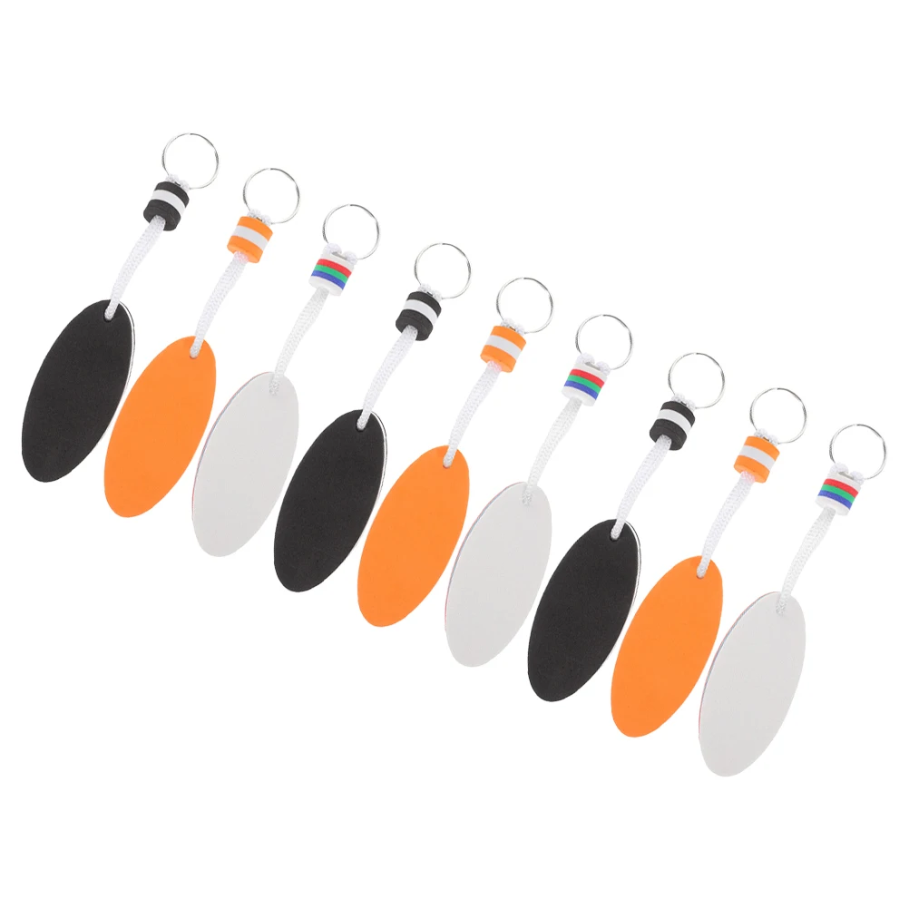 

9pcs Surfboard EVA Floating Water Sports Boat Keys Bright Colors Small Floating Keychains Lightweight Portable Gifts