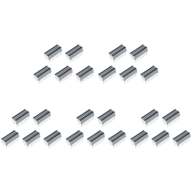 AS94-25-Piece 10-Segment Bar Graph Shows Red Digital LED Light Bar