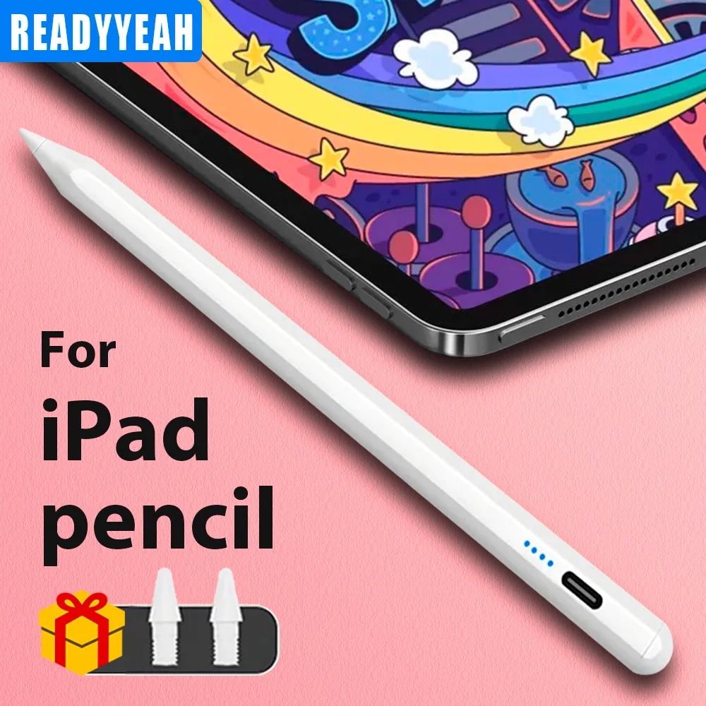 

Стилус для Apple с магнитной фиксацией и индикатором заряда, совместимый с iPad Air 4/5, 12.9 (2018, 2019, 2020, 2021, 2022)