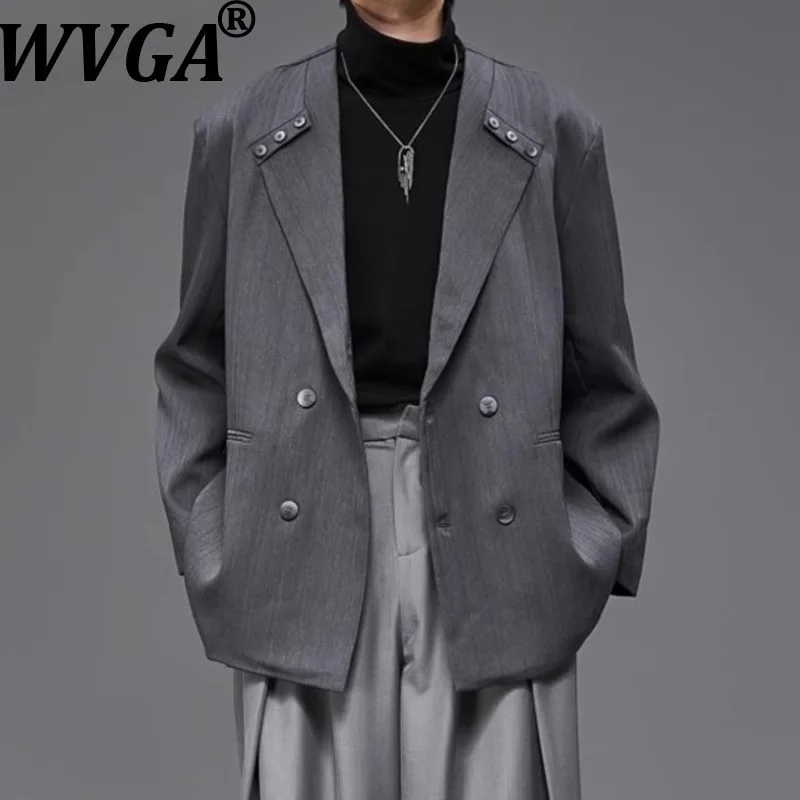 

WVGA Spring Autumn New Man Tide Darkwear Yamamoto Trendy Turn-Down Collar Suit Coat Niche Chic Casual Long Sleeve Blazers W14081