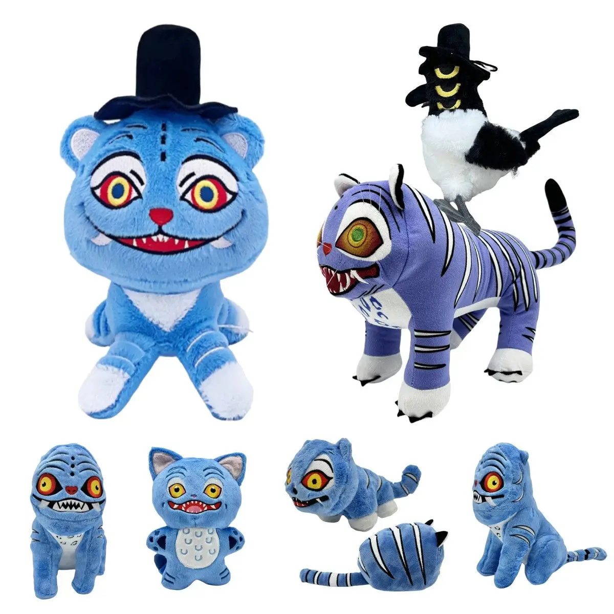 

New Kpop Demon Hunters Anime Movie Tiger Plush Toy Crow Cosplay Tiger Stuffed Toy Doll K Pop Demon Hunters Merch Birthday Gift
