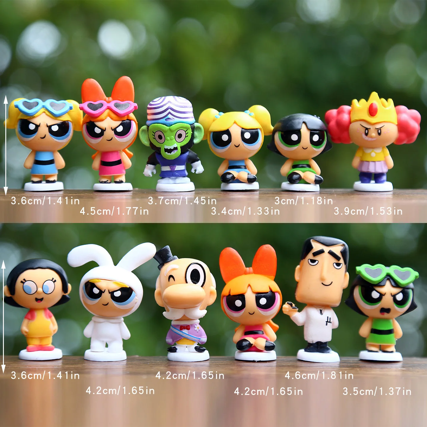 Powerpuff Girls Blind Box Mini Figures Cartoon PVC Character Statue Collectible Desktop Ornament Perfect Birthday Gift - view 5