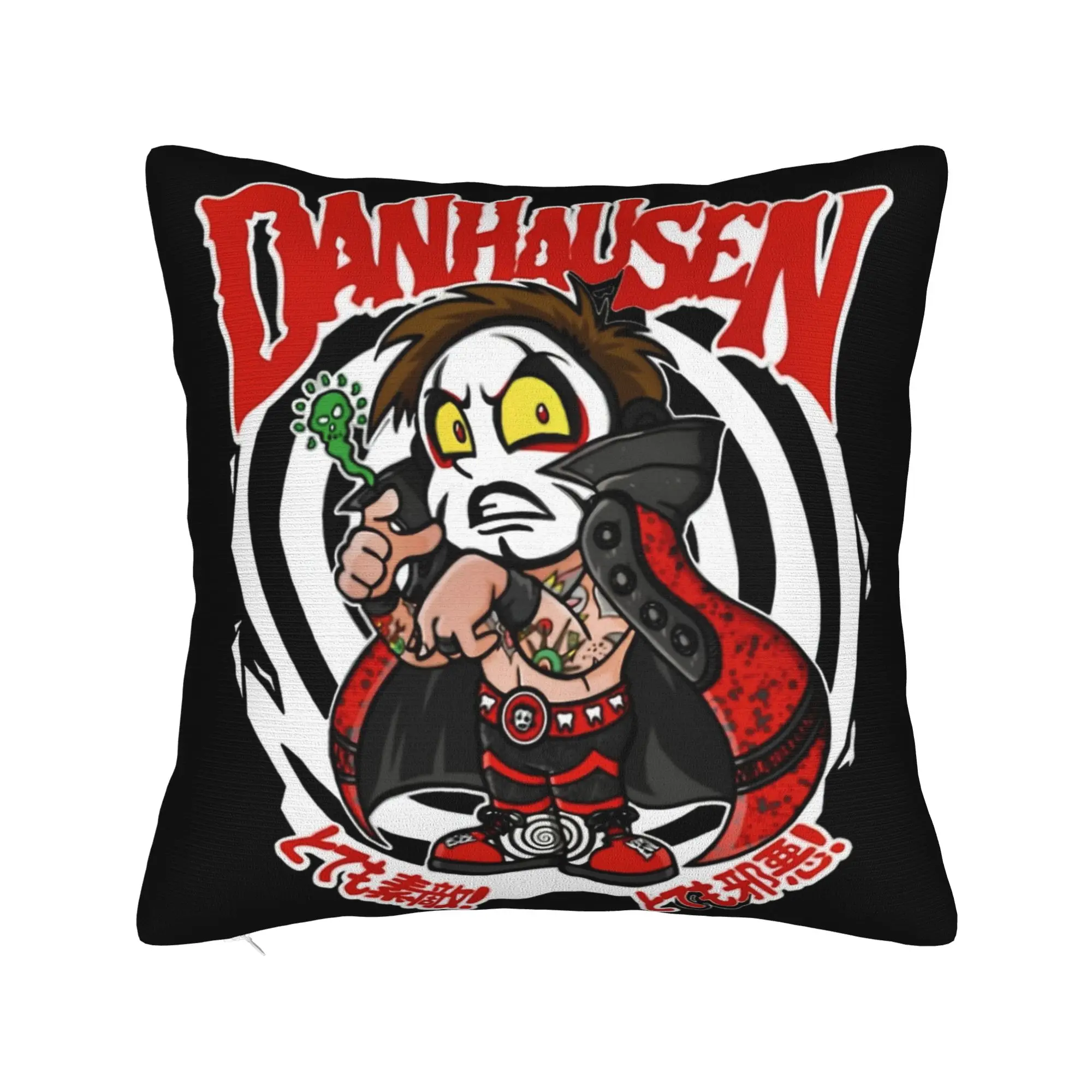Danhausen Wrestling Evil Square Pillow Case  Cushion Cover Awesome Polyester Decorative Throw Pillow Case Cover for Sofa 18