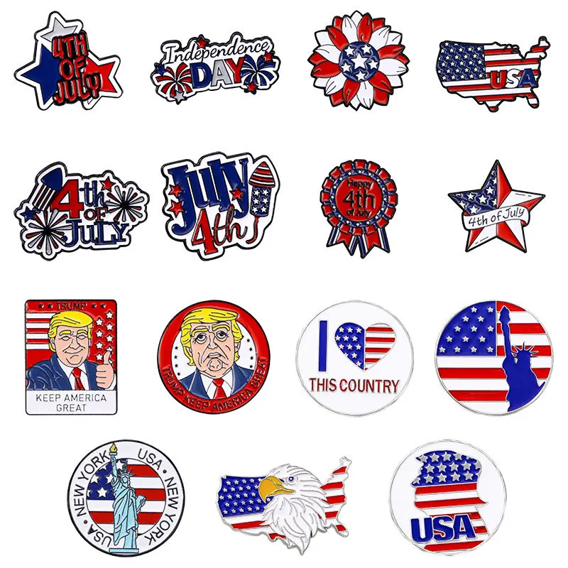 election Enamel Lapel Pins Brooch Jeans Badges backpack Jewelry for Clothing Badges accessories decor wedding gift DIY man