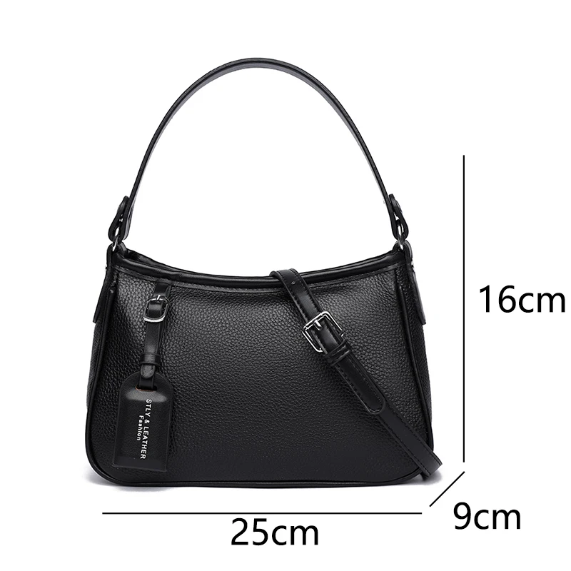 Authentic Leather Tote Bag Luxury Large Capacity Women\'s Single Shoulder Diagonal Crossbody Bags Fashion Simple Female Handbag