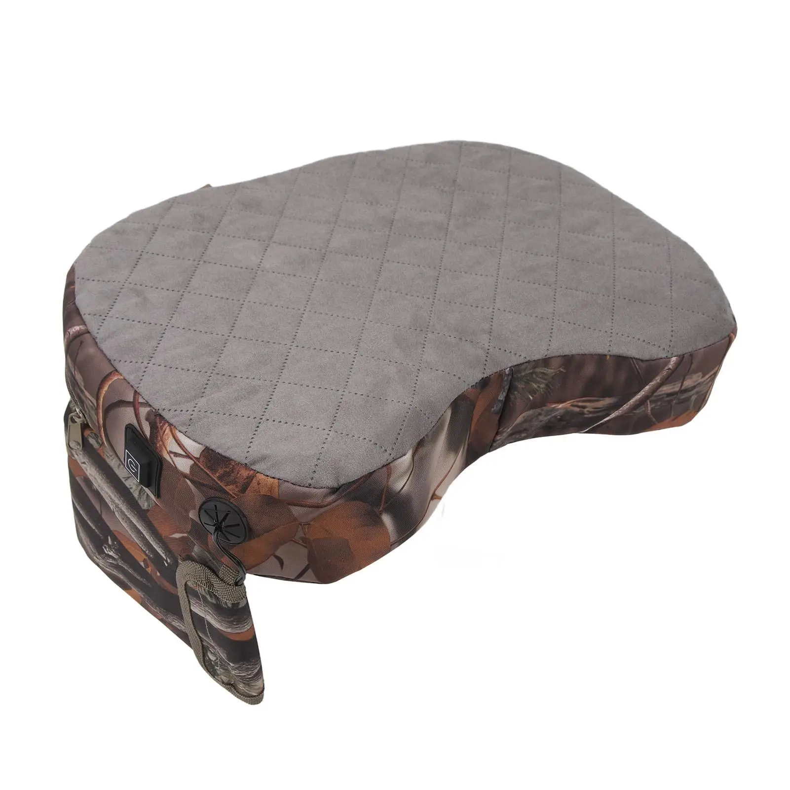 Electric Heated Chair Cushion - Oxford Cloth, 3 Temp Settings, Sponge Filling, Fasteners - Ideal for car Comfort