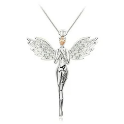 Angel Blessing Collarbone Chain Angell Shape Pendant Necklace for Women