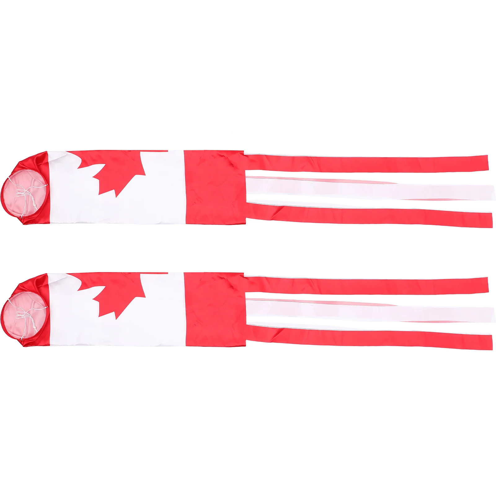 

2Pcs Hanging Canada Flag Windsocks Decorative Yard Accessory Durable Wind Sock Outdoor Wind Socks Outdoor Clearance