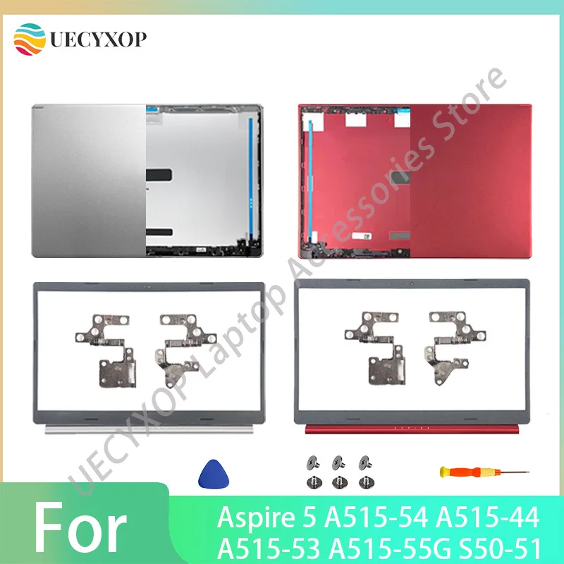 

Aspire 5 A515-54 A515-44 A515-53 A515-55G S50-51 Laptop Cover LCD Back Cover, Front Bezel, Hinges & Top Case Metal Replacement