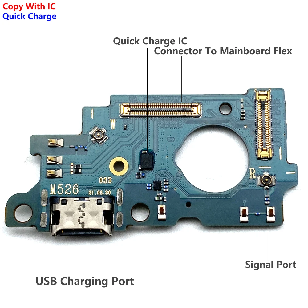 Carregador de carregamento rápido usb placa-mãe principal cabo flexível para samsung a22 a32 4g a33 5g m22 m31s m32 m325f m51 placa conector doca