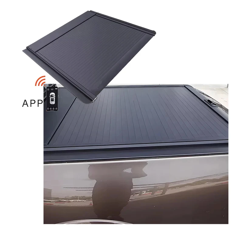 

Retractable Aluminum Alloy Pickup Truck Waterproof Roller Shutter Roller Tonneau Cover Range T9