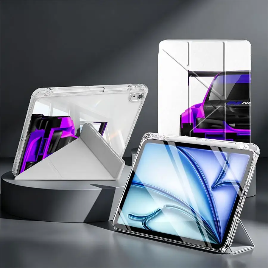 Japan JDM Super Sports Car With Pen Slot Cover Tablet Case For iPad 12th 11th Mini 7 6 5 Pro 13 2025 2026 9th 10th Gen Air 8 M2