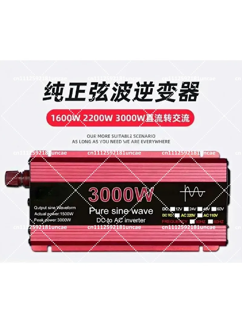 12V 24V 48V DC to AC 220V 1000W 1600W 2200W 3200W Pure Sine Wave Power Inverter for Car RV Home