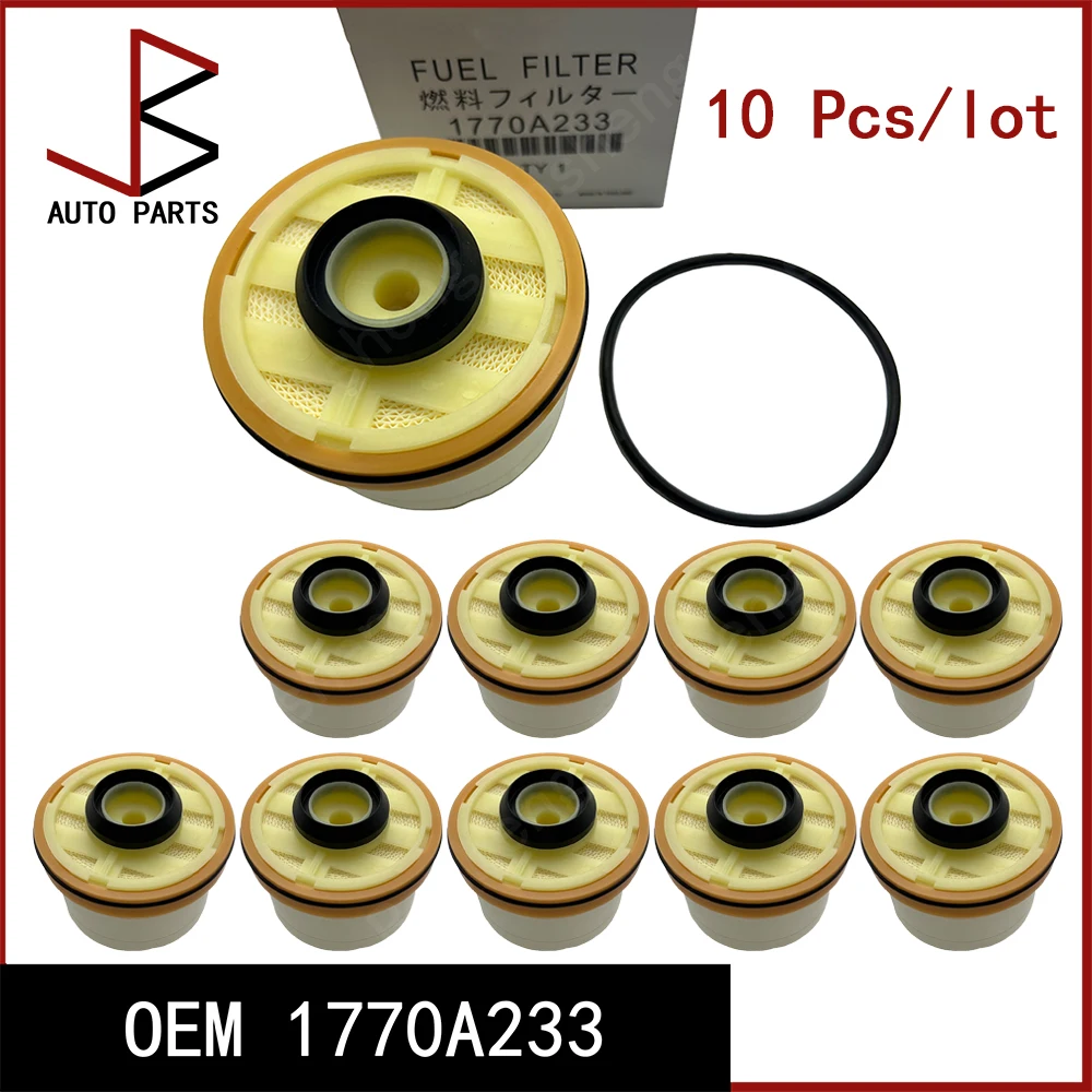 10 Pcs/lot New Fuel Filter for Mitsubishi Pajero Sport III (KS_) 2.4 DI-D 4x4 (KS1W) 2015- OEM 1770A233 F026402364 8-98101-749-3