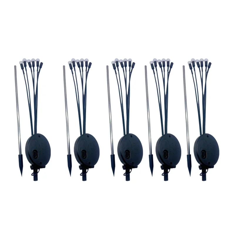 

AT51-Солнечные светильники-светлячки, садовые светильники, уличные водонепроницаемые светильники для газона, декор для садового ландшафта (теплый свет)