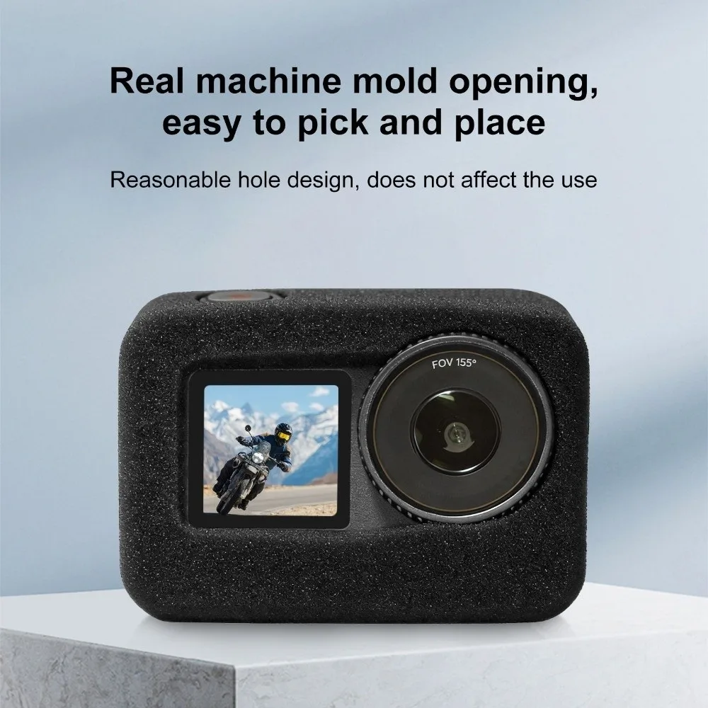 Sponge Windslayer Foam Housing Foam Protective Noise Reduction Sponge Soft Windscreen Case for DJI Osmo Action 6