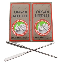 20PCS #HAX1SP ORGAN Ball Point/Sharp Elastic Home Sewing Machine Flat Shank Needle