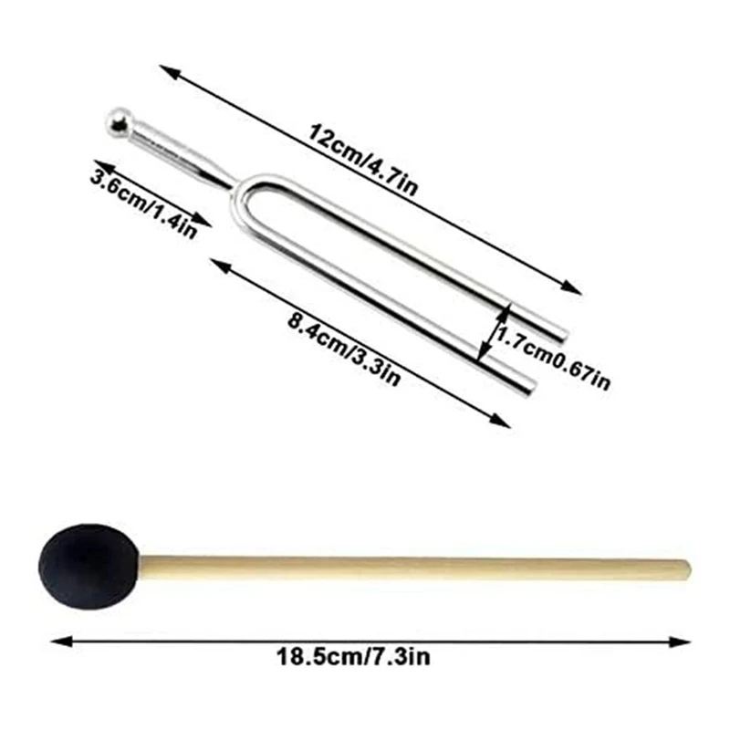 3 paczki A440hz kamerton srebrny metal z silikonowym młotkiem standard A 440 Hz skrzypce tuner gitarowy Instrument muzyczny