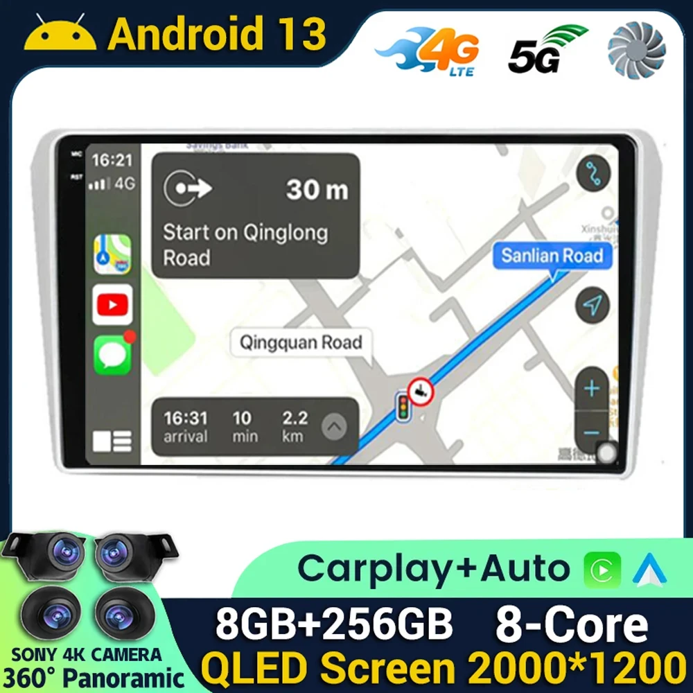 

Android 13 Carplay Auto For Toyota Avensis T250 2 II 2003 2004 2005 2006 2007 2008 2009 Car Radio Multimedia Player GPS Stereo