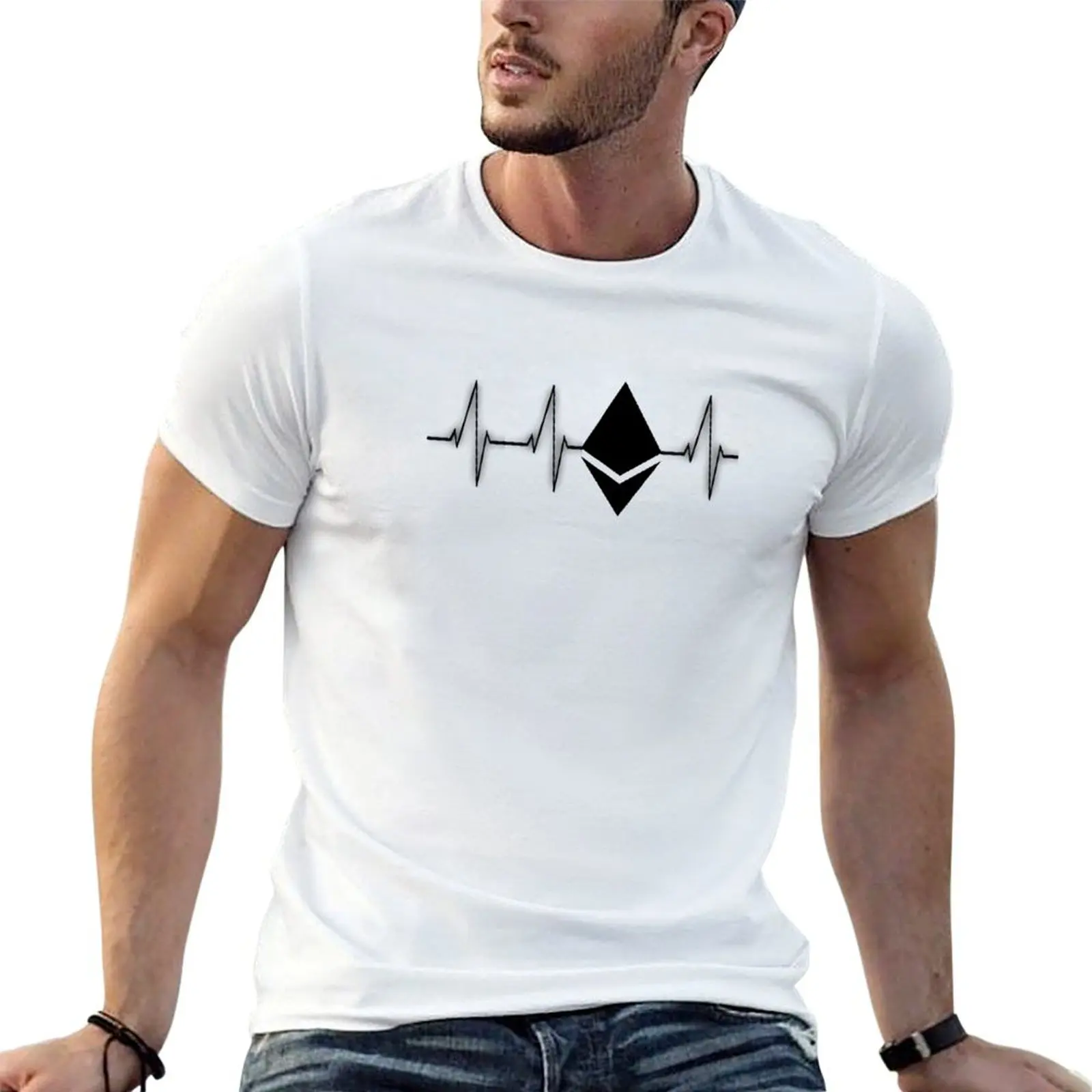 T-shirt décontracté avec logo Ethereum, ETH Coin, Crypto Bitcoin Trader Miner, cadeau pour les trader et mineurs, t-shirt imprimé graphique
