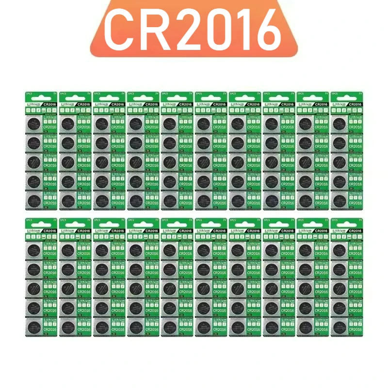 CR2016 Battery Lithium Coin Cell 3V for Watch, Remote Control, Key Fob, Calculator, Toys, Medical Devices BR2016,DL2016,LM2016