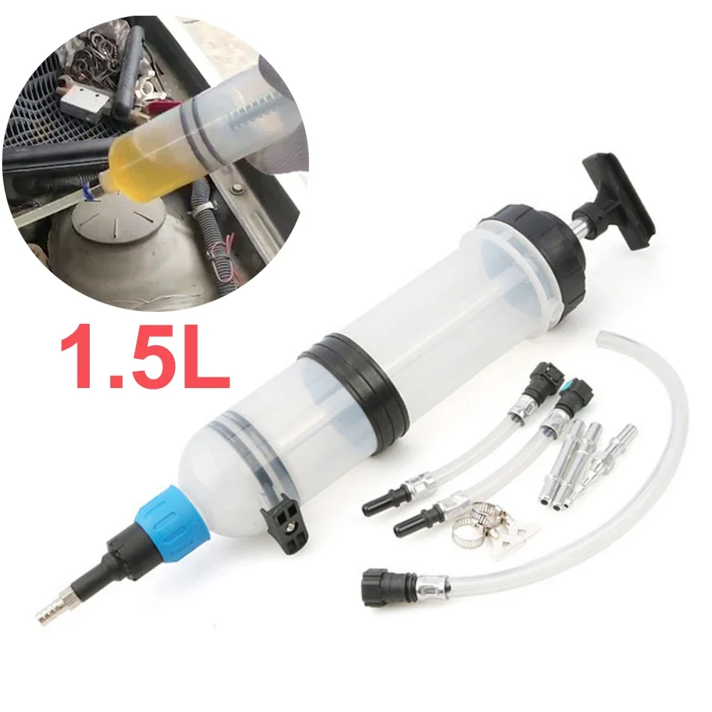 

1500cc Fuel Transfer Filling Syringe Injecting Pump Suction Vacuum Brake Liquid Manual Car Oil Fluid Extractor Transfer Pump