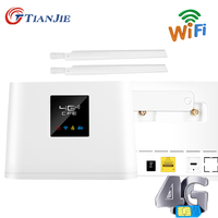 TIANJIE 4G LTE router with SIM card slot WIFI hotspot detachable external antenna