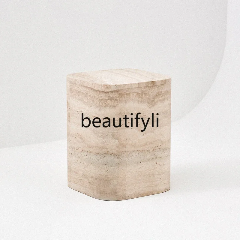 

B6 Современная простая модель с натуральным травертиновым краем для комнаты, гостиной, угловой диван, креативный художественный приставной столик