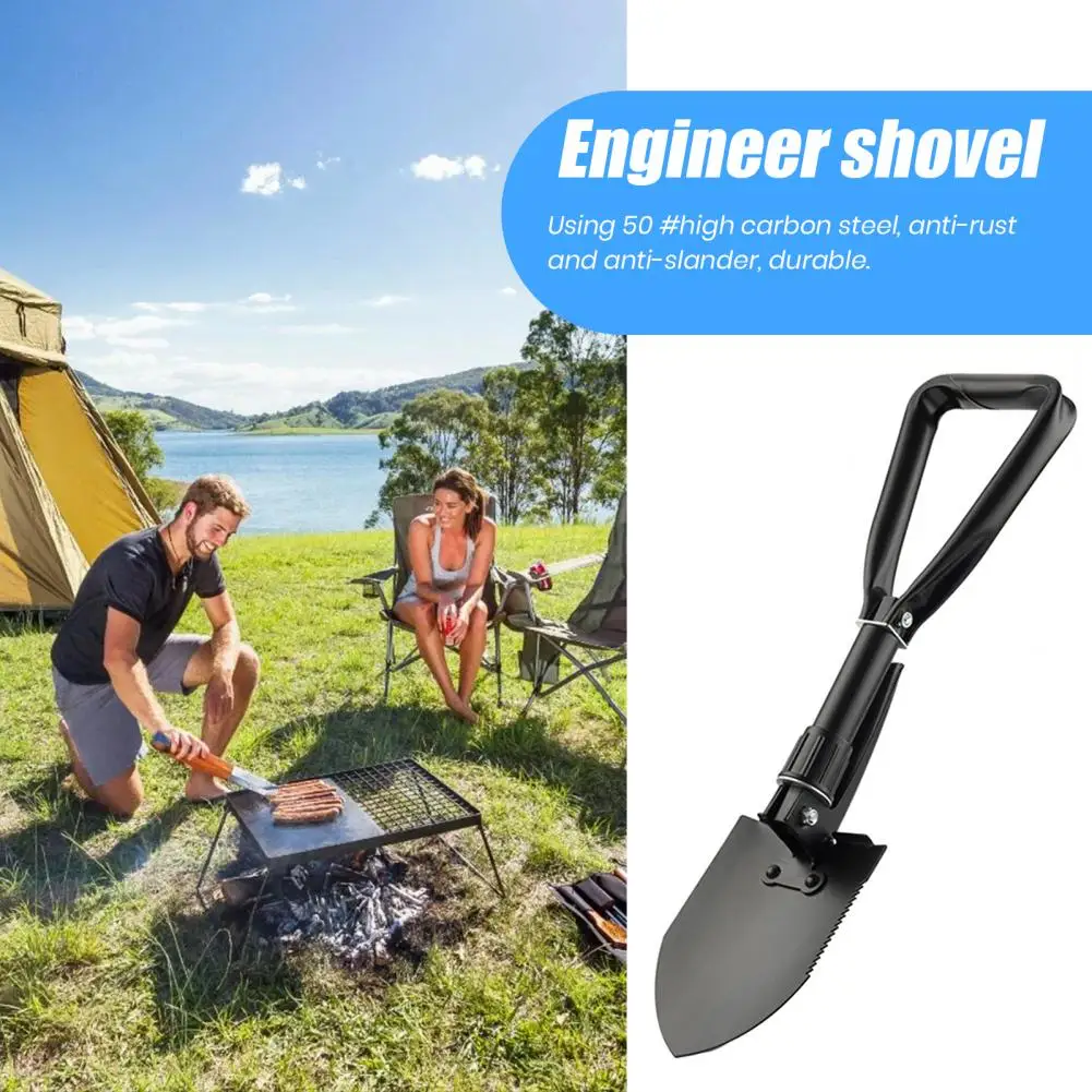 Folding Camping Shovel Multifunctional Military Folding Shovel Portable Camping Digging Shovel Multi-Tool for Backpacking