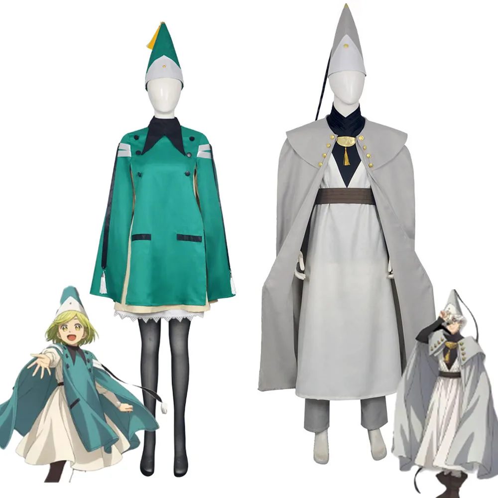 Anime Qifrey Cosplay Kostüm Hexenhut Atelier Anime Magier Robe Umhang Gürtel Spitzhut Set Erwachsenen Halloween Karneval Cosplay