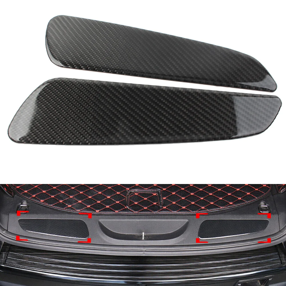 2Pcs Auto Hinten Stamm Schutz Schutz Abdeckung Dekoration Trim Aufkleber Für Jeep Grand Cherokee 2011-2021