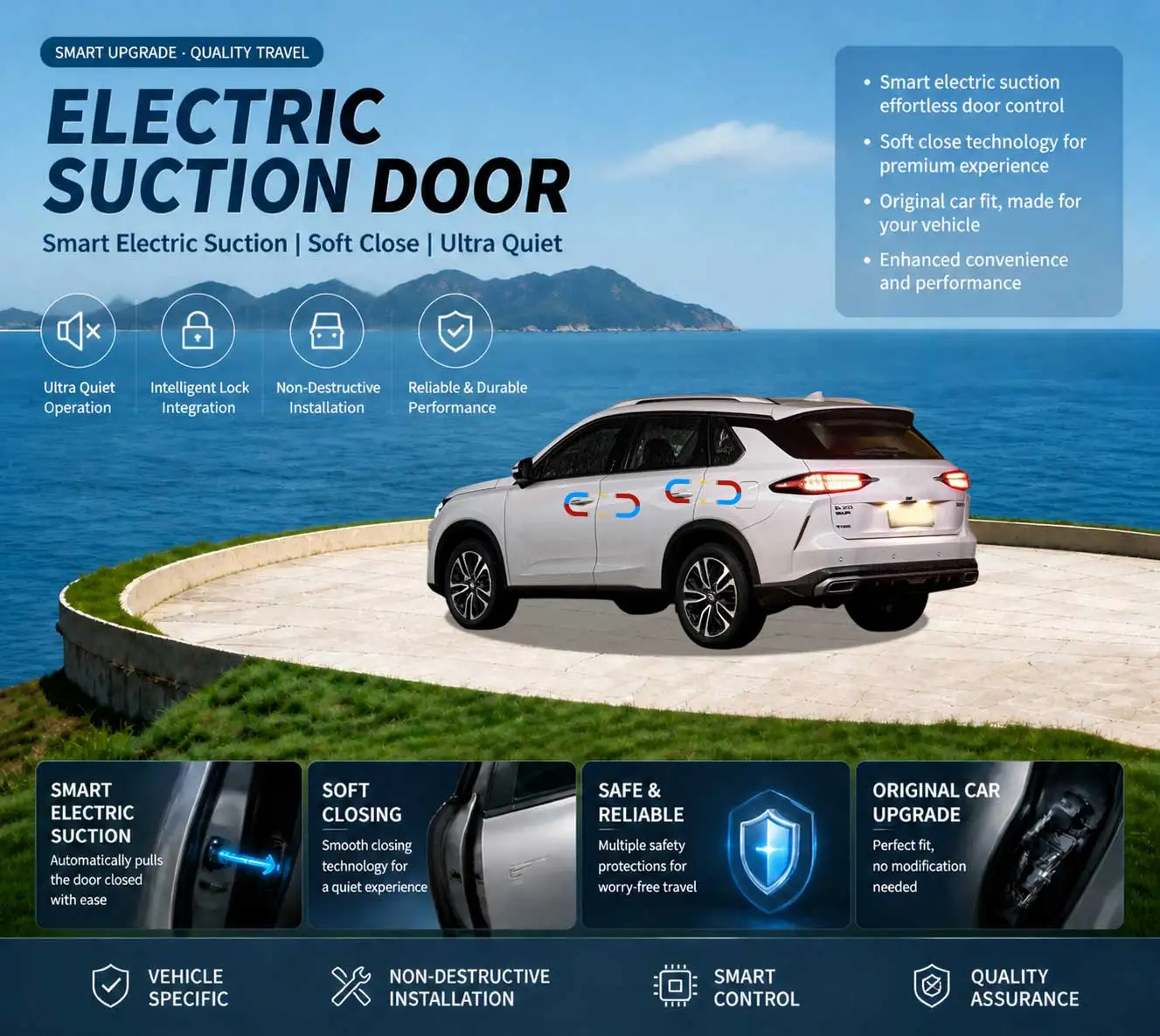 Car Specific Car Modification Auto Suction Soft Close Door Modification Parts & Accessories For GAC GS4 Plus 2021-2025