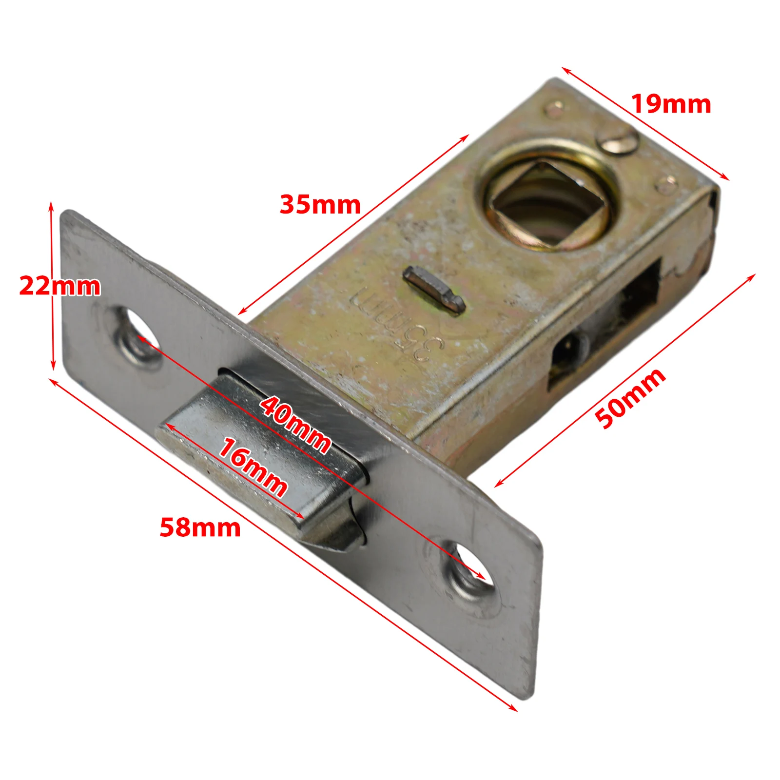 Internal Door Flat for tubular Mortice Latch Zinc Alloy Build Reversible Functionality Supports Bolt Through Door Lever
