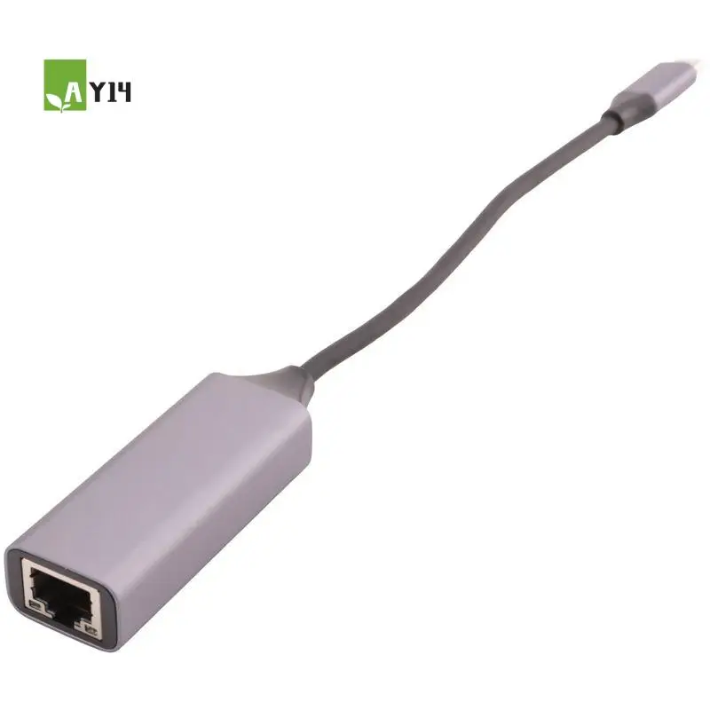 AY14 -Type-C To RJ45 Ethernet Adapter Network Adapter Type-C 3.0 PC Internet Type-C 1000Mbps Fit For Laptop/TV Box