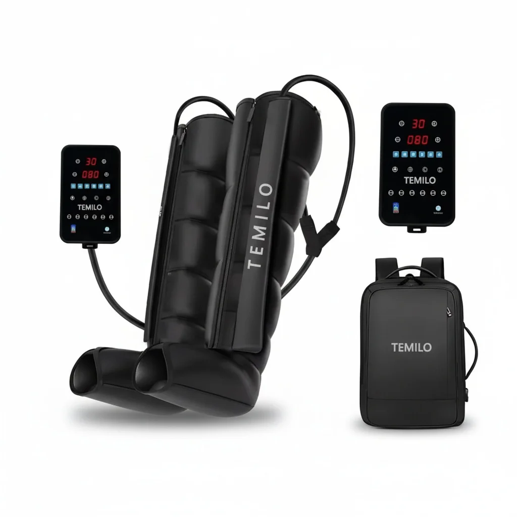 

Air Compression Leg Massager, 6-8 Chambers 5200mAh Wireless Recovery Compression Boots, Sports Muscle Recovery Pressure Therapy