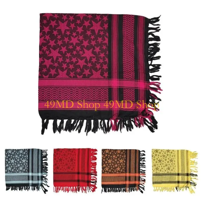 

49MD Открытый шарф-шаль для мужчин и женщин, многофункциональный головной платок унисекс Shemagh