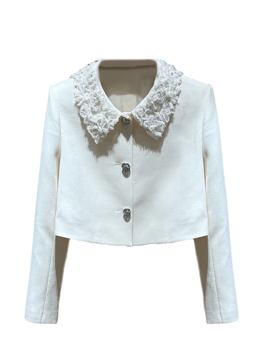 مكافحة الشيخوخة الأبيض عادية irt طوق ملابس خارجية للنساء قسط يشعر الخريف جديد وصول تخفيف Sle سليم صالح طويل Sve