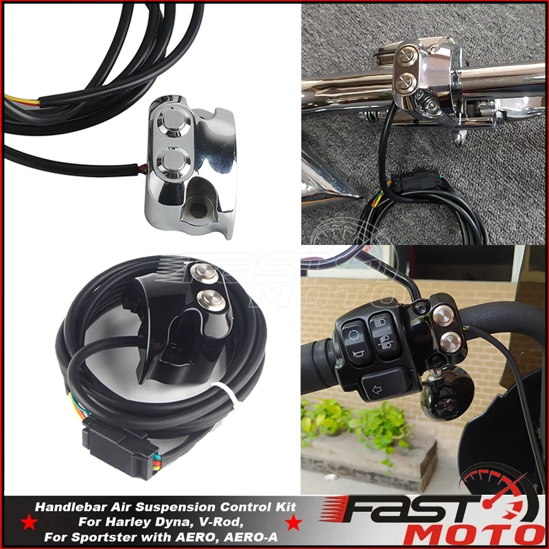 1in 25mm Handlebar Switch Mount For Harley Softail Road King Sportster XL Dyna Street Bob Low Rider Air Ride Switch Controller