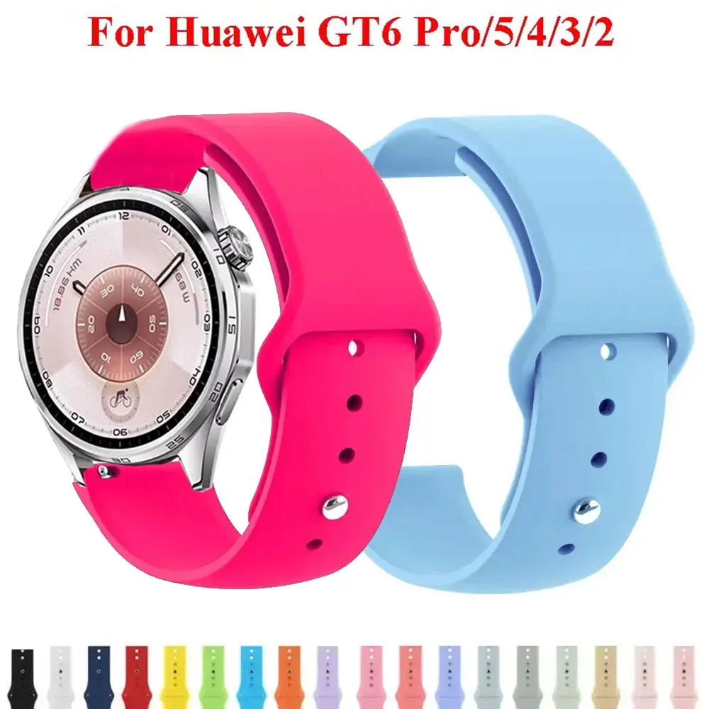 22mm Silikon-Armband für Huawei Watch GT 6 Pro 46mm Sportarmband für Huawei Watch 5 4 3 GT6 GT5 GT5Pro GT4 GT3 Correa Gürtel