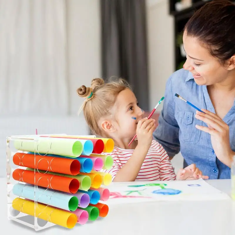 Vinyls Storage Organizer Vinyls Roll Storage Rack With 25 Holes Vinyls Roll Storage Vinyls Roll Holder For Vinyls Roll Paintings