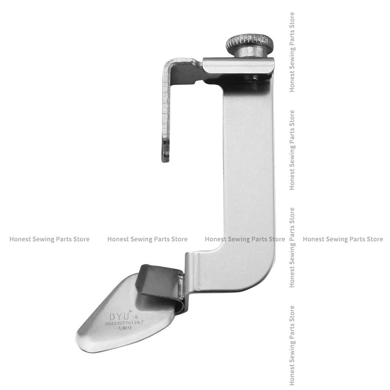 Novo ajustável não-passar inferior dobrável slide presser pé carcela adesivos de volta da tartaruga arco costura hemmer 6mm 8mm