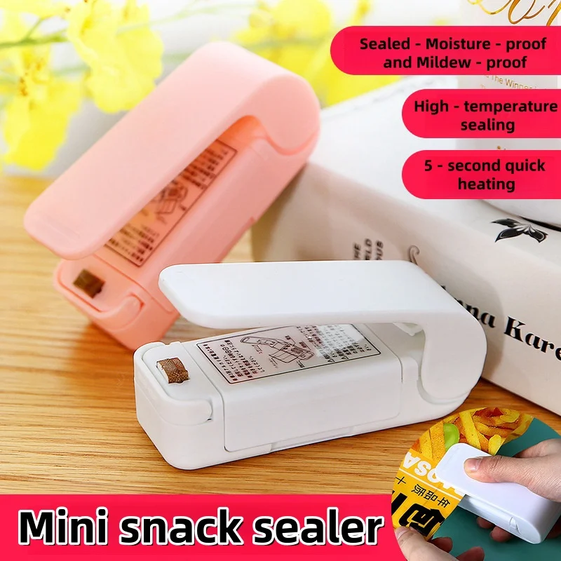 Mini zgrzewarka do torebek termicznych Zgrzewarka do torebek plastikowych Przenośna zgrzewarka do przechowywania żywności Uszczelka do przekąsek Gadżety kuchenne