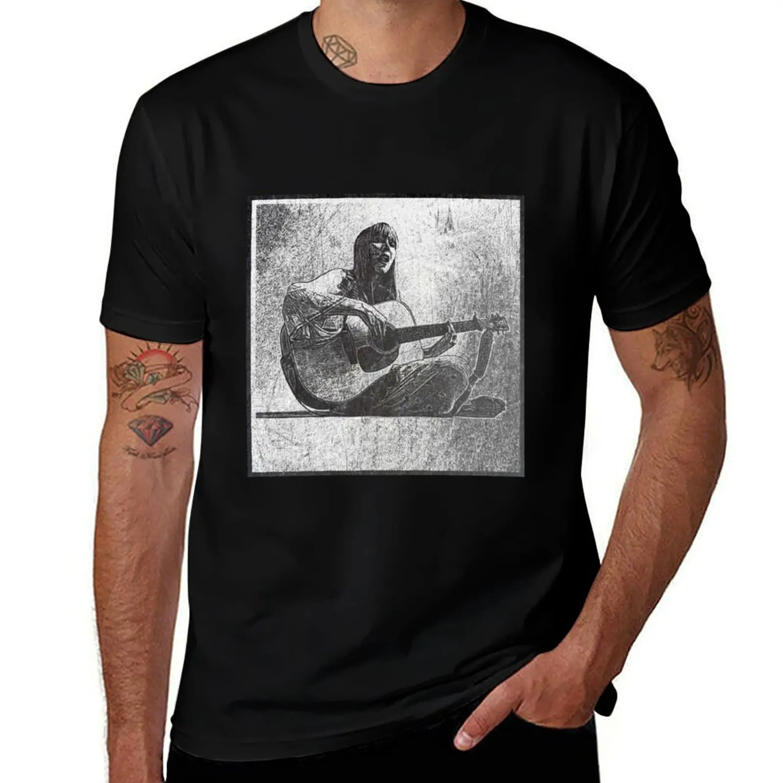 Joni Mitchell T-Shirt No Iron Casual Short Sleeve Top T-Shirt