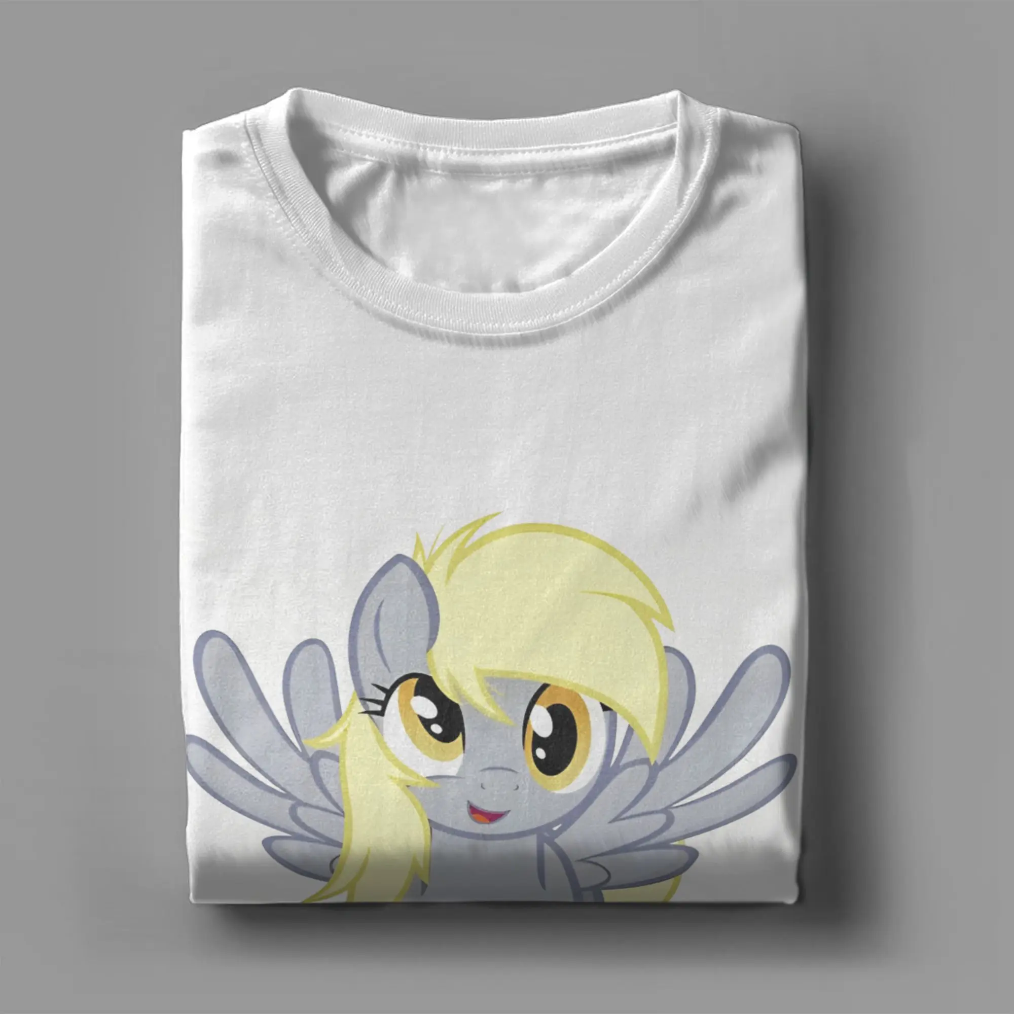 Men Muffins Derpy Hooves T Shirts Derpy  Pure Cotton Clothing Novelty Short Sleeve O Neck Tees New Arrival T-Shirts view 4